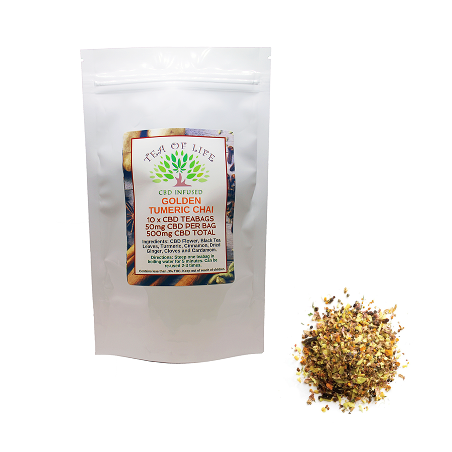 Golden Turmeric Chai CBD Tea OC Wellness Solutions